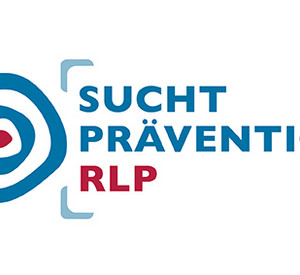 Logo mit Schriftzug Suchtprävention RLP