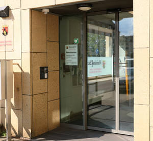 Der Eingangsbereich des Bürger-Service-Büros am Standort Koblenz.