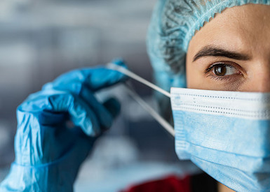 Doctor wearing a mask 