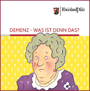 Deckblatt Pixie Heft Demenz Was ist denn das? Zeichnung einer älteren Dame