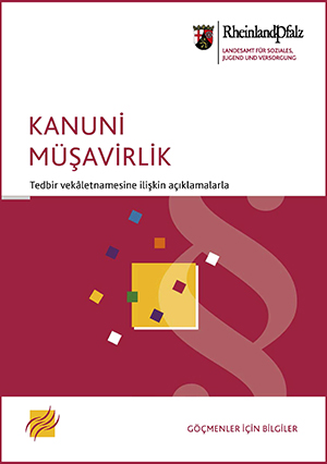 Rechtliche Betreuung - türkisch - Deckblatt der Broschüre