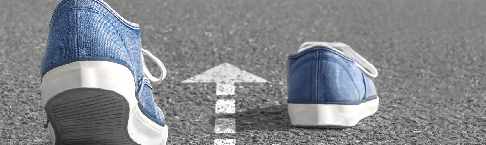 2  Schuhe auf dem Weg zur Digitalisierung