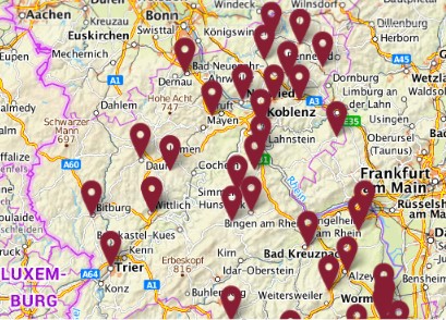 Karte Rheinland-Pfalz